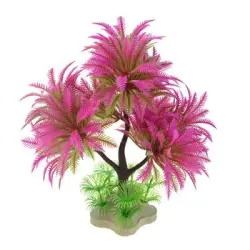 IntiMeg Plantas acuáticas de simulación de acuario - Rosa