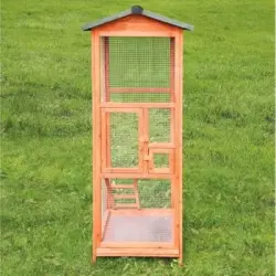 Jaula De Pájaros 65 X 65 X 165 Cm - Madera