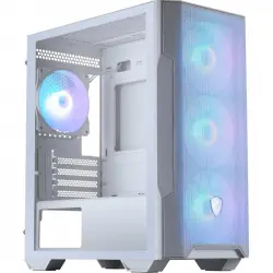 MSI MAG FORGE M100R Semi Torre mATX Cristal Templado USB 3.2 ARGB Blanca