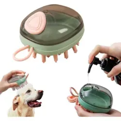 Pawffee Cepillo de silicona para baño de perros y gatos, champú y masaje - 1 pieza