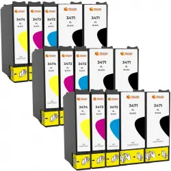 Pccom Essential Epson 34xl Cartucho Tinta Compatible Negro/cian/magenta/amarillo Pack De 15