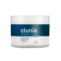VetNova Clunia Zn Wipes Toallitas Higiene Dental para Perros y Gatos, 10 Unidades.