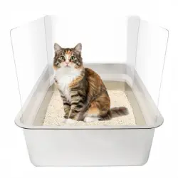 FurryFusion Juego de 3 protectores laterales para areneros de gatos - Artículo 3
