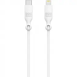 Just Green Cable Ecológico Ligthning a USB-C Macho/Macho 1.2m Blanco