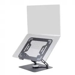 Mars Gaming MA-RSN Soporte para Portátiles y Tablets hasta 17" Ajuste Altura Rotación 360º Negro