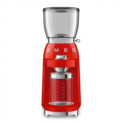 SMEG CGF01RDEU Estética 50's Style Molinillo de Café de Acero Inoxidable 150 W Rojo