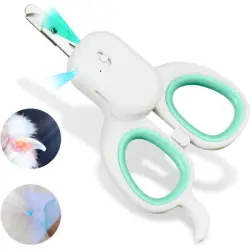 UAMLY Cortaúñas para mascotas con luz LED y UV - Verde