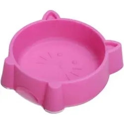 UAMLY Cuencos para mascotas de plástico grueso y resistente - rosa