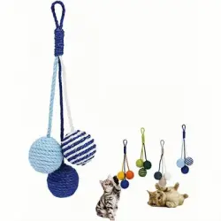 ZooVenture Pelotas de sisal para gatos - Azul