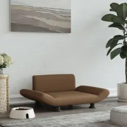 Cama Para Perros De Tela Marrón 70x45x28 Cm