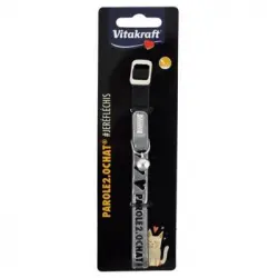 Collar De Pvc Vitakraft - Gris Reflectante - Para Gatos