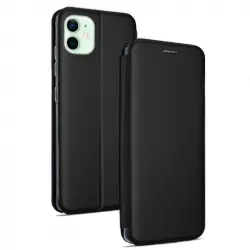 Cool Funda Flip Cover Elegance Negra para iPhone 12/12 Pro
