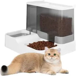 HausPets Comedero automático 2 en 1 para gatos y perros - Libre de BPA - Artículo 1