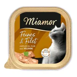 Miamor Feines & Filet 16 x 100 g - Ave pura y pollo