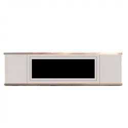 Mueble De Madera Para Chimenea Electrica Mobile Arosio 150 Gris