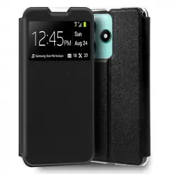 Cool Funda Flip Cover Liso Negro para Xiaomi Redmi Note 14 5G