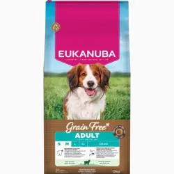 Eukanuba Grain Free Adult Small & Medium con cordero - 12 kg