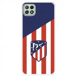 Funda del Atleti Escudo Fondo Atlético Licencia Oficial Atlético de Madrid para Samsung Galaxy A22 5G