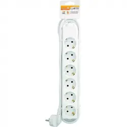 Garza Basic Power Regleta 6 Tomas con Cable 1.4m Blanco