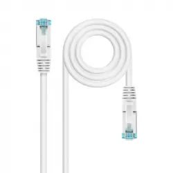 Nanocable Cable de Red Cat.7 600MHz LSZH SFTP PIMF AWG26 2m Blanco