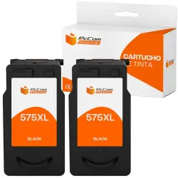 Pccom Essential Canon Pg575xl Cartucho Tinta Compatible Negro Pack 2