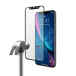 Unotec Protector Cristal Templado Full Cover 5D Negro para iPhone XR