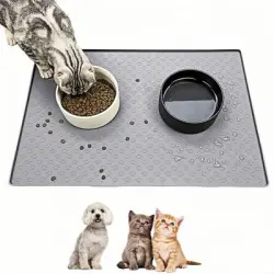 ZooVenture Alfombrilla de comida para perros y gatos - pequeño