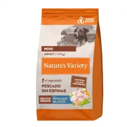 3 KG 3 kg Nature’s Variety Healthy Grains Adult Mini Pescado Blanco pienso para perros