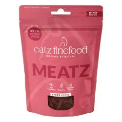 catz finefood Meatz snacks para gatos - 4 x 45 g Caballo - Pack Ahorro
