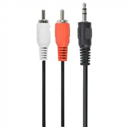 Gembird Cable de Audio Jack 3.5mm a 2x RCA Macho/Macho 5m