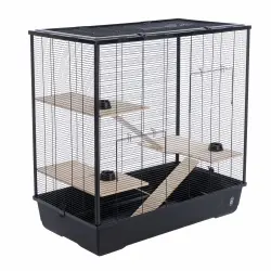Jaula para ratas y chinchillas TIAKI - 100 x 54 x 100 cm (L x An x Al)