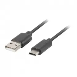 Lanberg Cable USB-C a USB-A 2.0 50cm Negro