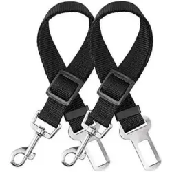 Pawffee 2 cinturones de seguridad de nailon ajustables 50-90cm para perros - 1 pieza
