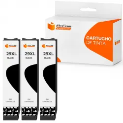 Pccom Essential Cartucho Tinta Compatible con Epson T2991/T2981/29XL Negro Pack 3