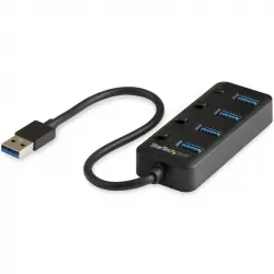 StarTech.com Hub USB 3.0 de 4 Puertos USB-A con Interruptores Individuales de Encendido/Apagado