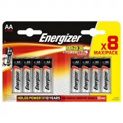 Energizer Max Powerseal Pilas Alcalinas AA LR6 8 Unidades