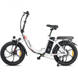 Fafrees F20 Bicicleta Eléctrica Motor 250W Batería 576Wh Autonomía 70km Blanca