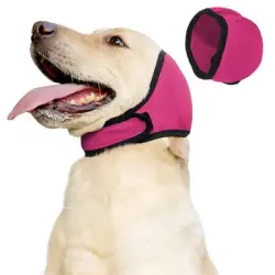 FurryFusion Protectores relajantes para las orejas del perro - Rojo S