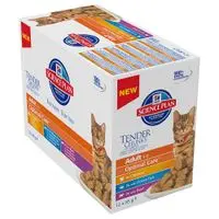 Hill's Adult Optimal Care Multipack 12 x 85 g para gatos - Selección de aves