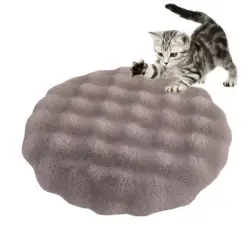 IntiMeg Nido para gatos - cojín redondo de 50 cm - Gris