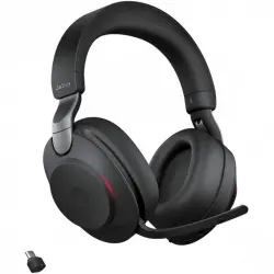 Jabra Evolve2 85 Auriculares Inalámbricos Negros + Soporte de Carga USB-C