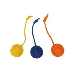 MCBOSON Bolas de sisal coloridas - 3 piezas