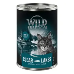 Pack ahorro Wild Freedom Adult 24 x 400 g - Clear Lakes - Trucha y pollo