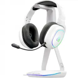 The G-Lab Stand Hydrogen Soporte para Auriculares con HUB USB Blanco