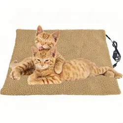 ZooVenture Almohadilla térmica ajustable para perros y gatos - Marrón
