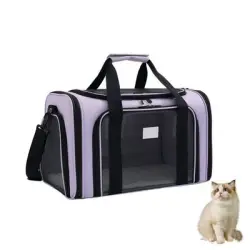 ZooVenture Bolsa de transporte para perros y gatos - Púrpura
