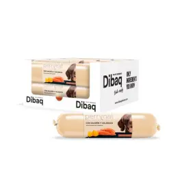 Dibaq Perrynat Salchicha Salmón y calabaza para perros - 8 Salchichas x 800 g