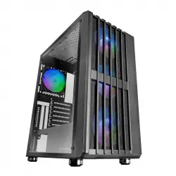 Mars Gaming MC-VAULT Caja Gaming ATX 4x Ventiladores ARGB 12cm Frontal Mesh Cristal Templado Negro