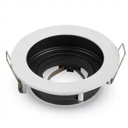 V-Tac Aro Empotrable para Bombillas GU10 100x45mm Blanco