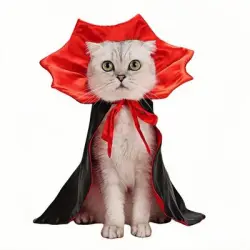 ZooVenture Disfraz de vampiro para perros y gatos - S